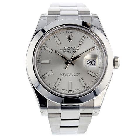 rolex datejust ii silver stick 116300|Rolex Datejust ii ref 116300.